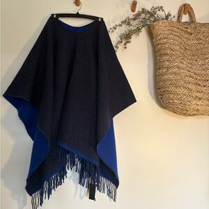rag & bone Double-Face Wool Poncho – NWT